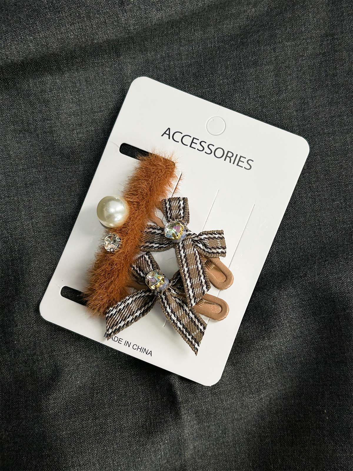 Pack Of 3 Pony and Hair Clips For Girls GHB50