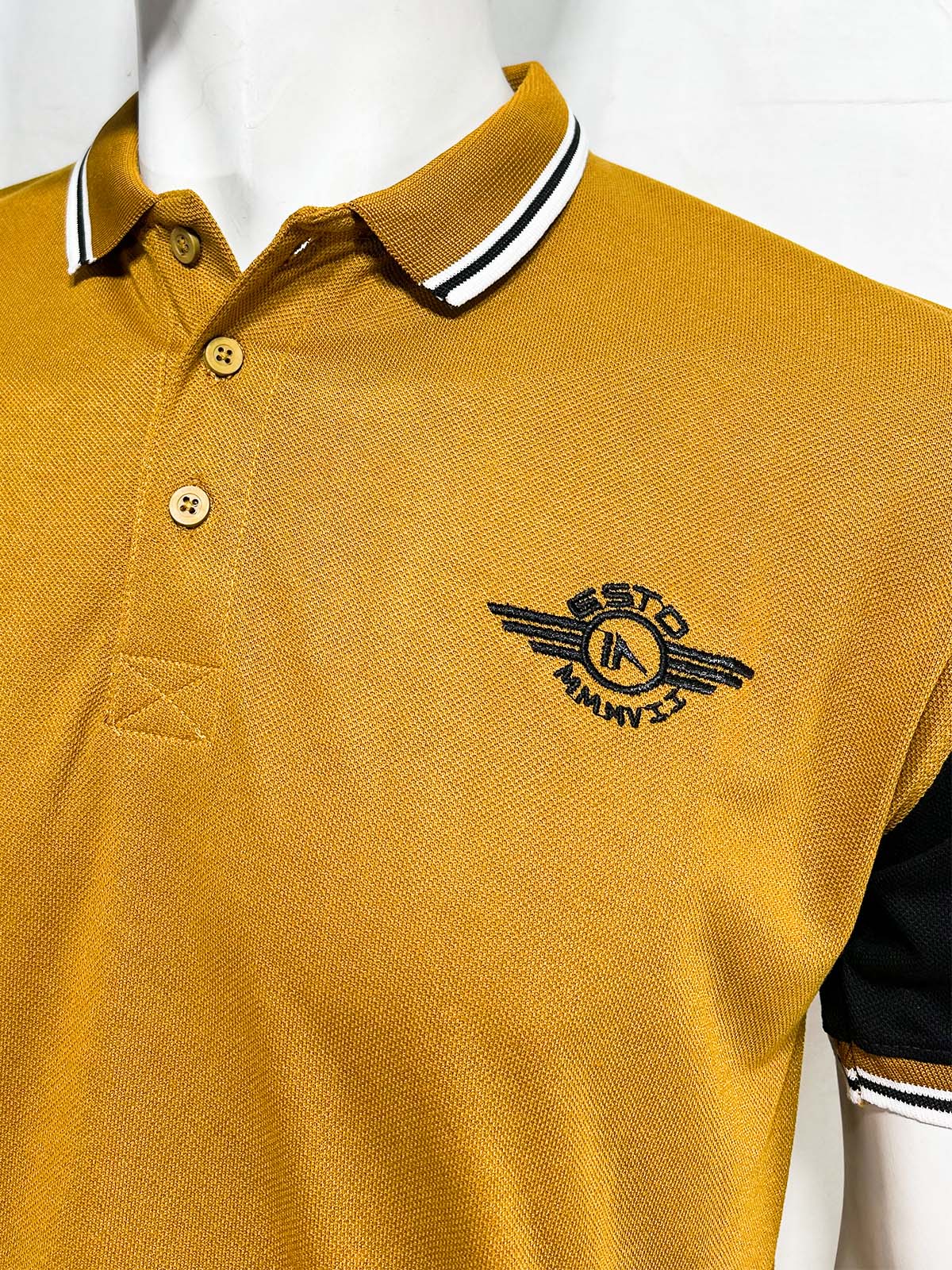 Yellow 17 Polo T-Shirt For Men MTS413