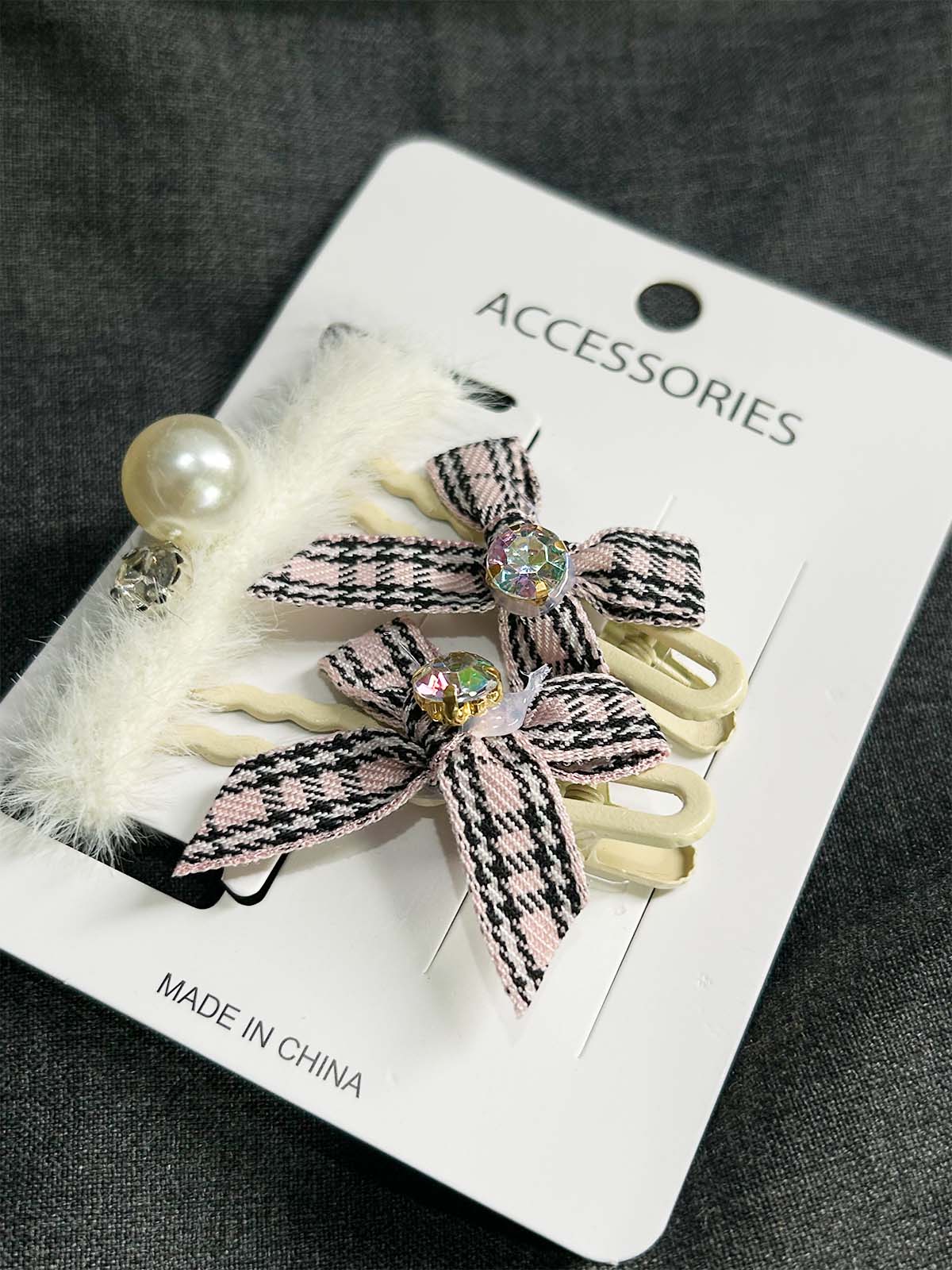 Pack Of 3 Pony and Hair Clips For Girls GHB51