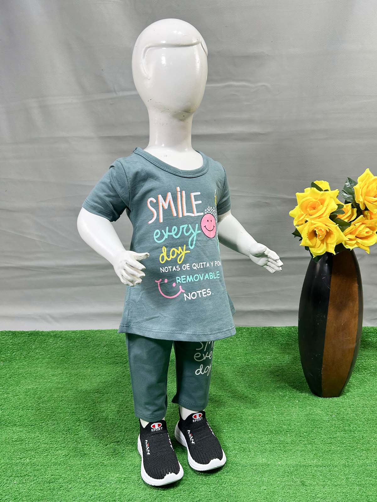 1Yr - 4Yrs Smile Grey Suit For Girls RG GS336