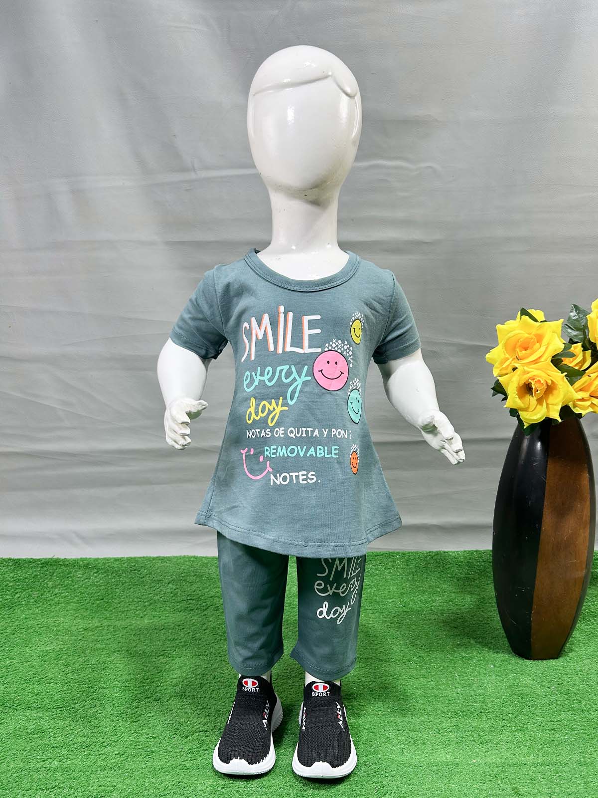 1Yr - 4Yrs Smile Grey Suit For Girls RG GS336