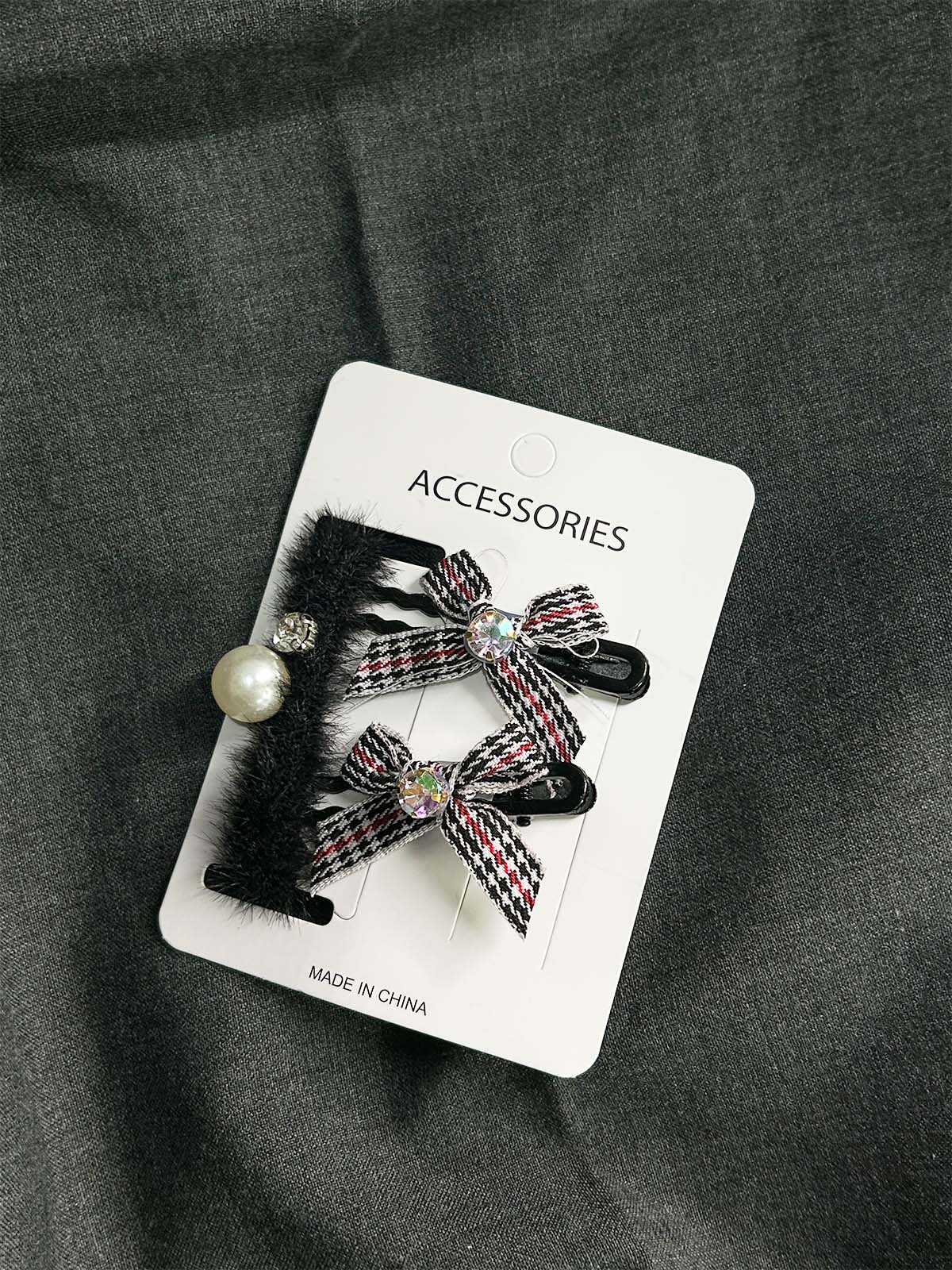 Pack Of 3 Pony and Hair Clips For Girls GHB52