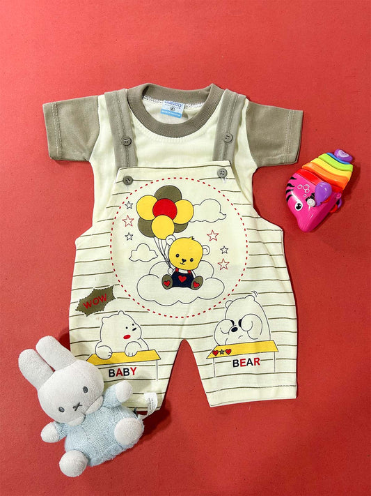 0Mth - 3Mth Brown Romper For Newborn HG NBR112