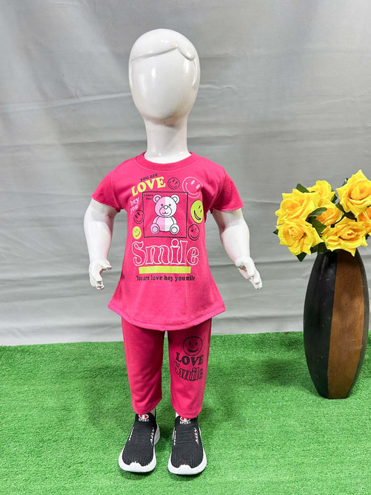 1Yr - 4Yrs Smile Pink Suit For Girls RG GS337