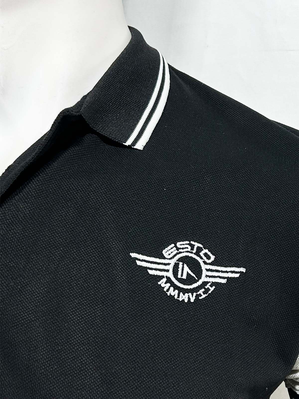 Black 17 Polo T-Shirt For Men MTS415