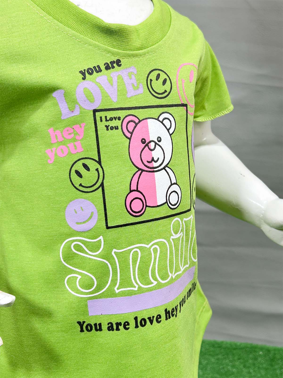 1Yr - 4Yrs Smile Green Suit For Girls RG GS338