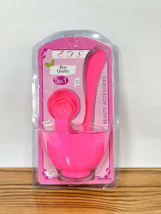 EFS 5-in-1 Facial Mask Mixing Bowl Set Multicolor