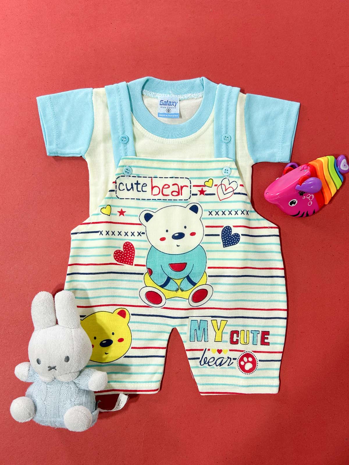 0Mth - 3Mth Blue Romper For Newborn HG NBR115