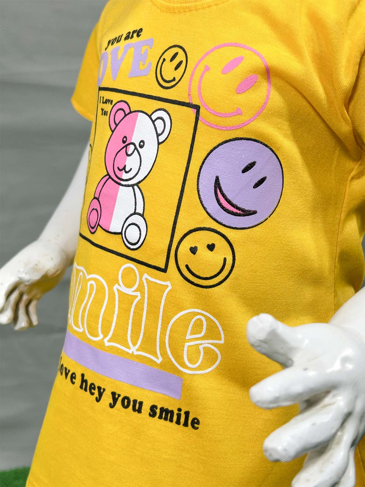 1Yr - 4Yrs Smile Yellow Suit For Girls RG GS340