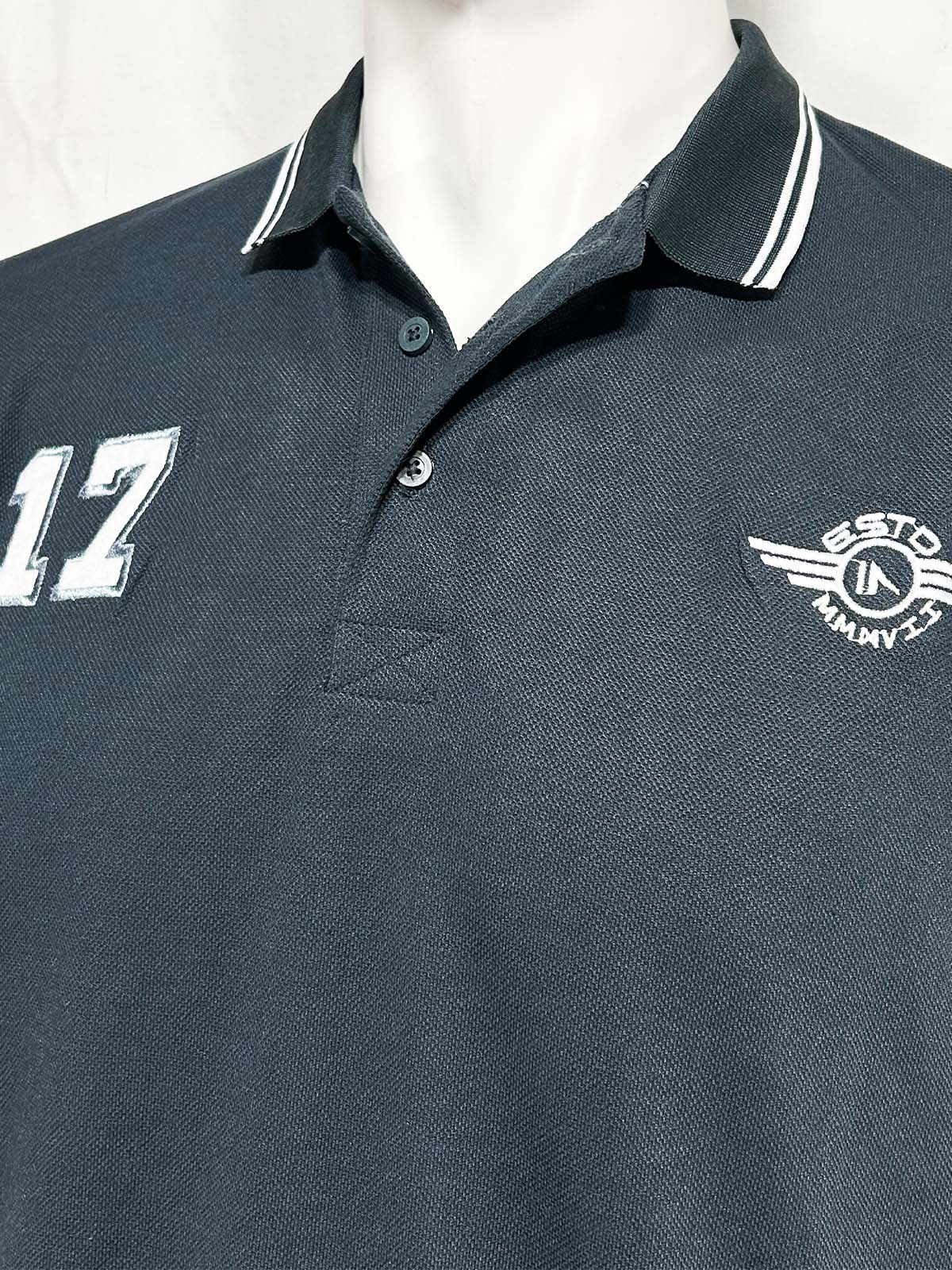 Blue 17 Polo T-Shirt For Men MTS417