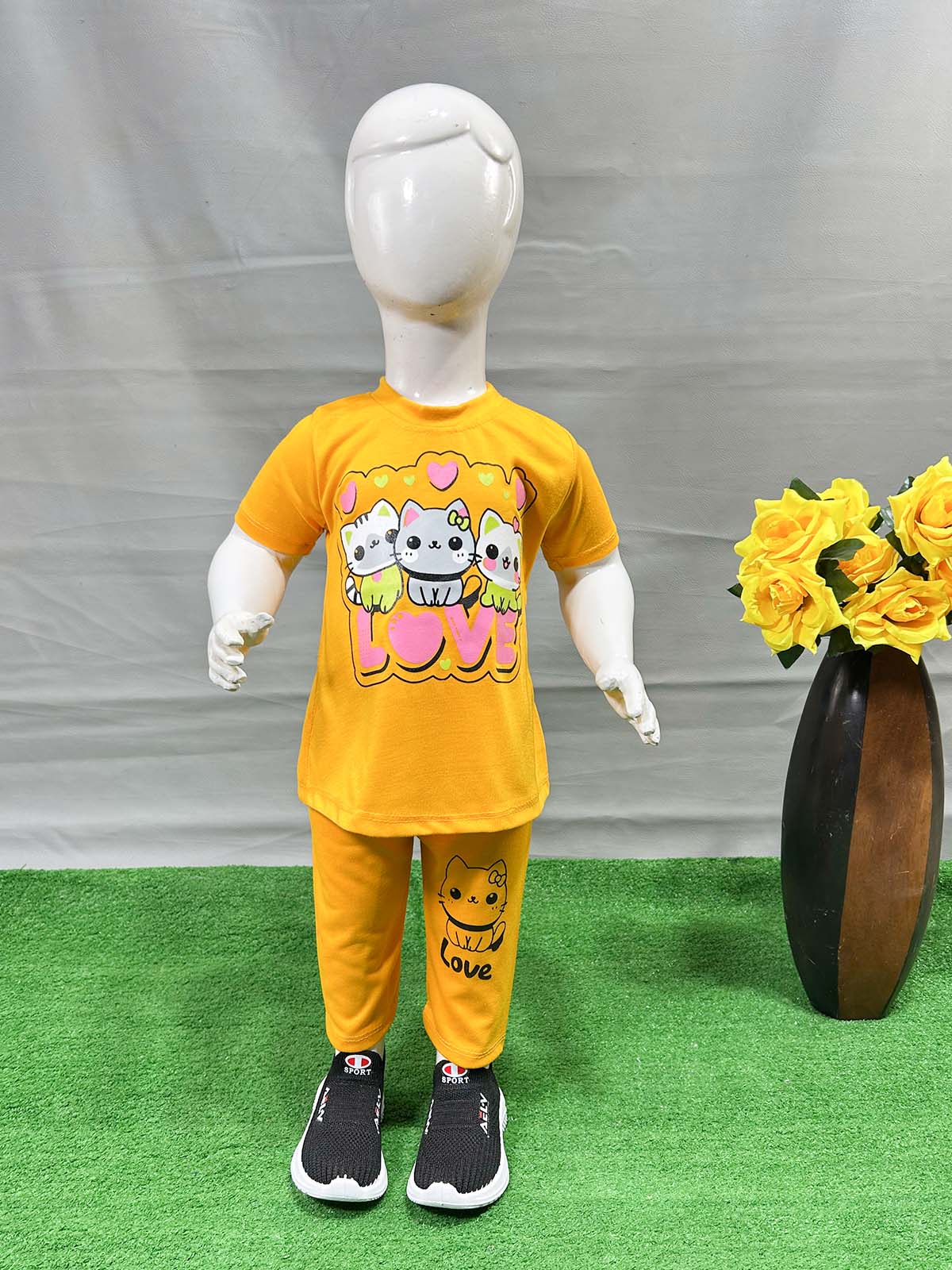 1Yr - 4Yrs Love Yellow Suit For Girls RG GS341