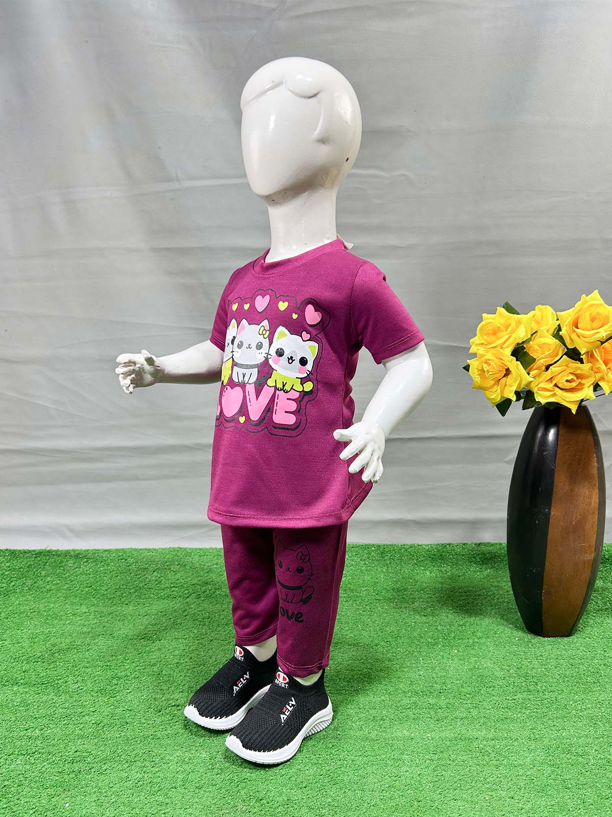 1Yr - 4Yrs Love Purple Suit For Girls RG GS343