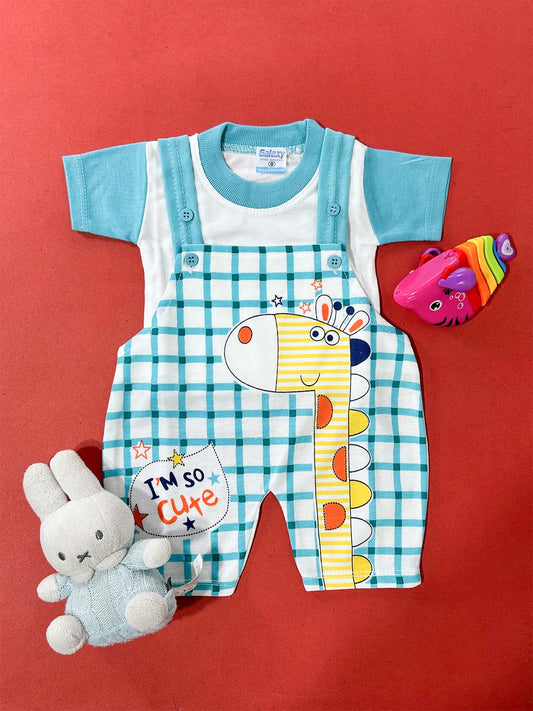 0Mth - 3Mth Blue Romper For Newborn HG NBR121