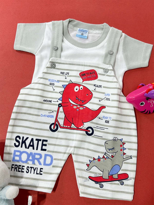 0Mth - 3Mth Grey Romper For Newborn HG NBR122