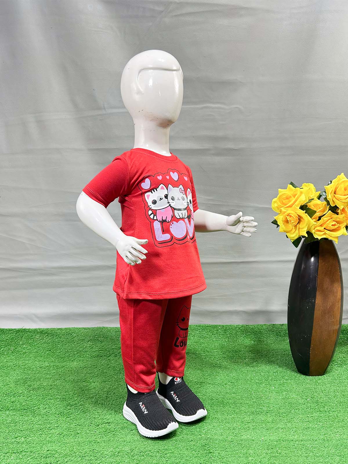 1Yr - 4Yrs Love Red Suit For Girls RG GS344