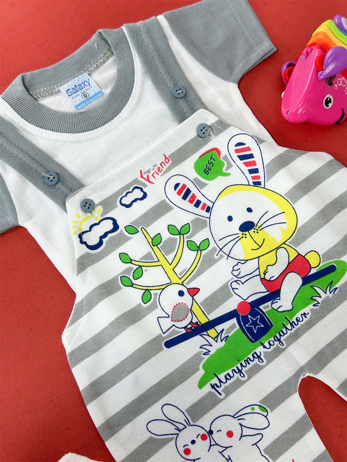 0Mth - 3Mth Grey Romper For Newborn HG NBR126
