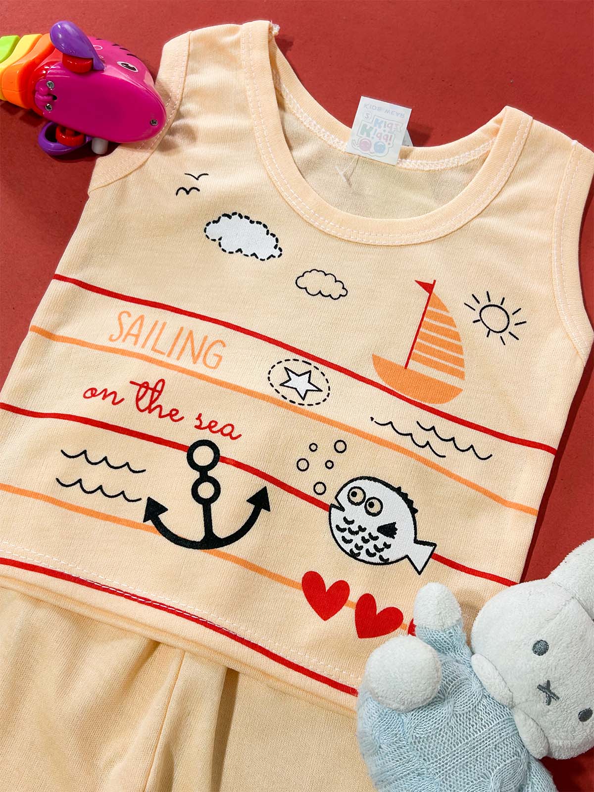 3Mth - 9Mth Orange Sandow Suit For Newborns HG NBS727