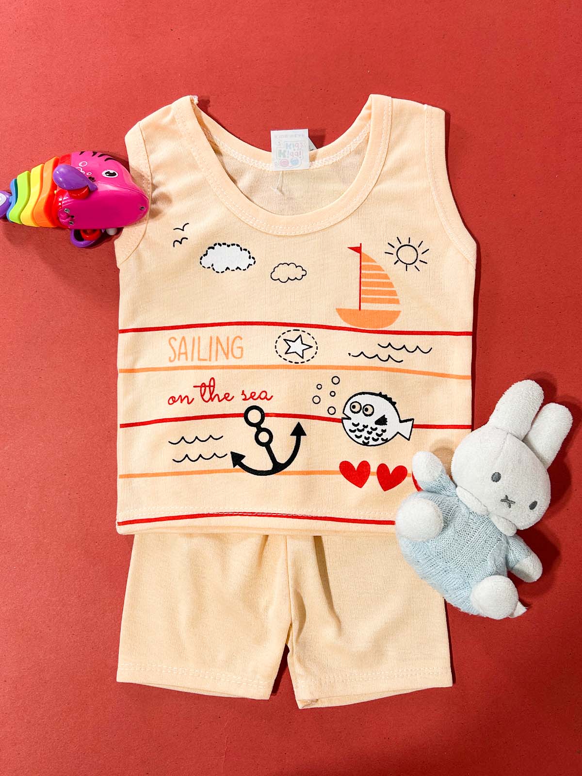 3Mth - 9Mth Orange Sandow Suit For Newborns HG NBS727