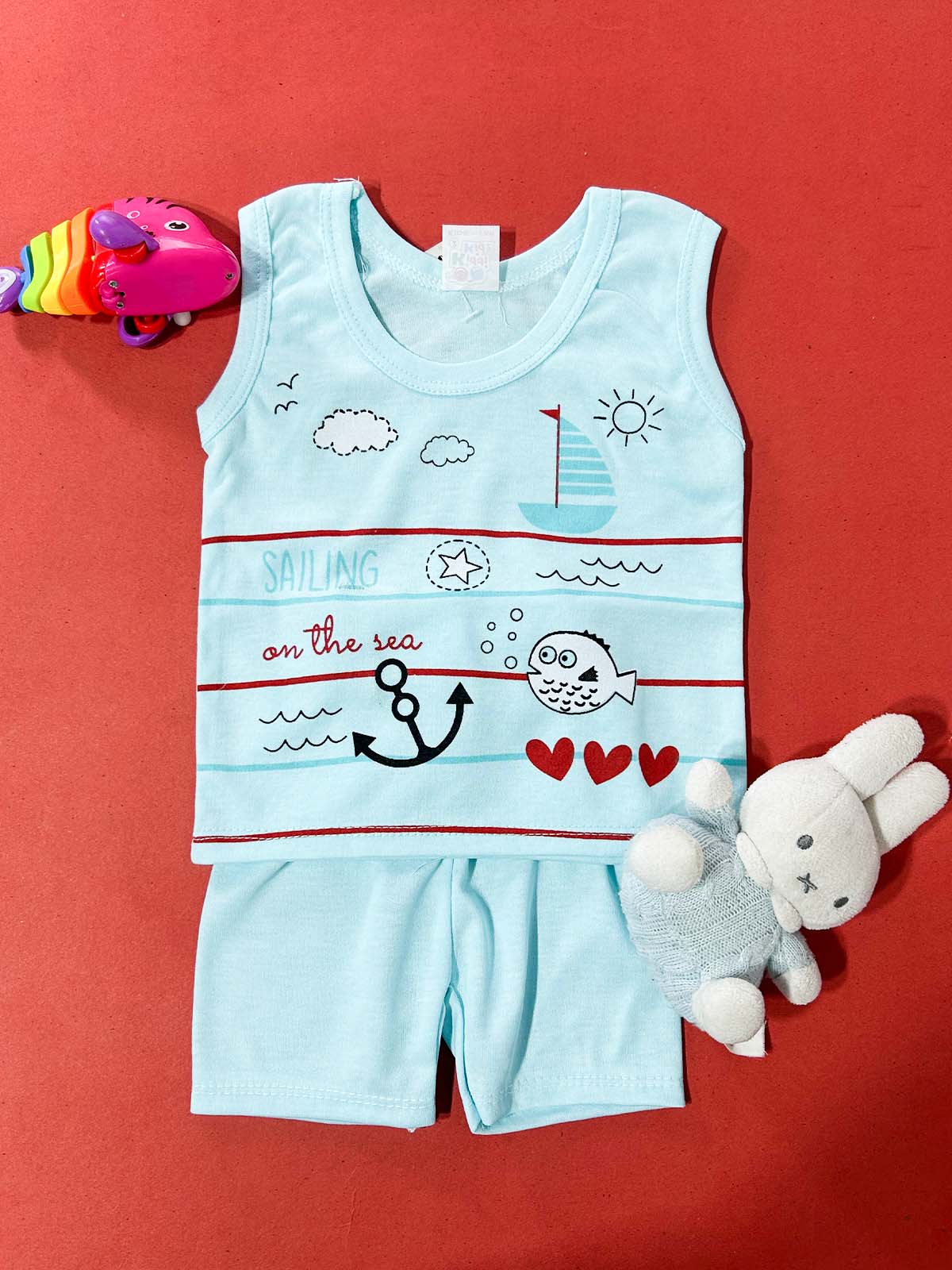 3Mth - 9Mth Blue Sandow Suit For Newborns HG NBS728