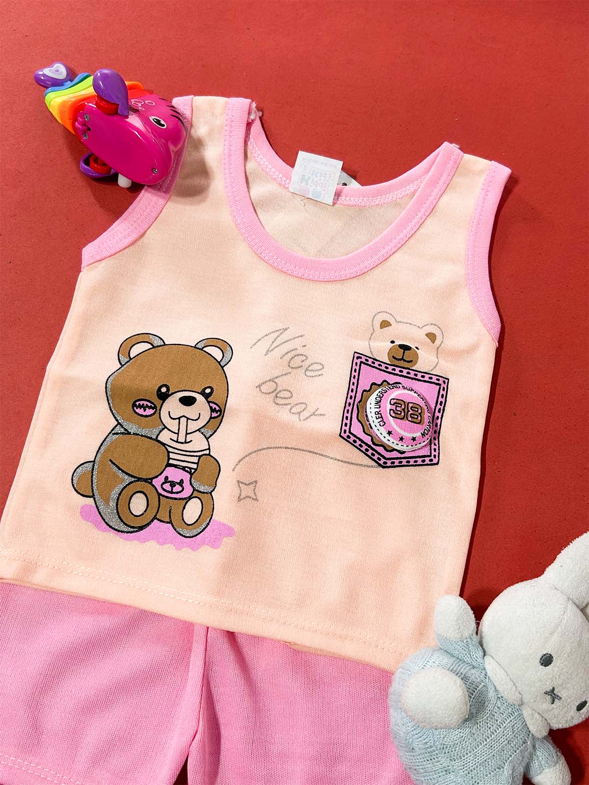 3Mth - 9Mth Peach Sandow Suit For Newborns HG NBS729