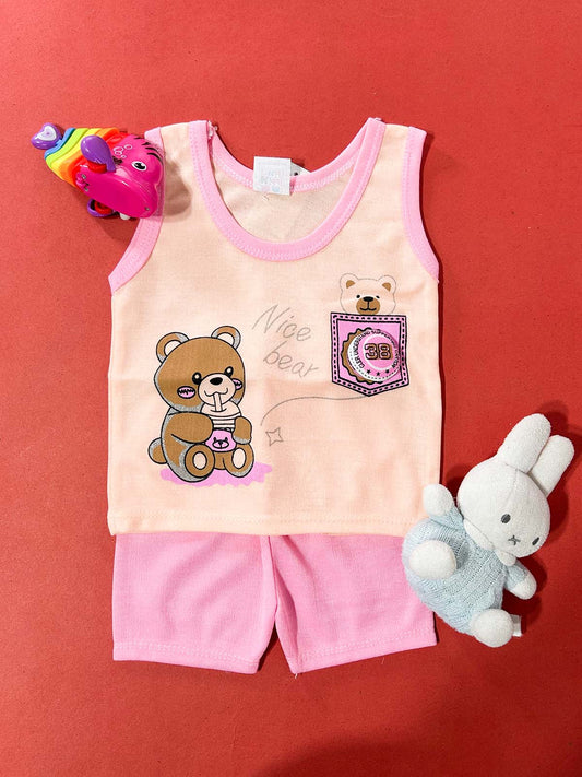 3Mth - 9Mth Peach Sandow Suit For Newborns HG NBS729
