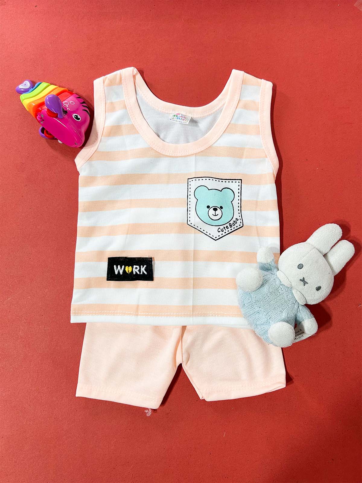 3Mth - 9Mth Peach Sandow Suit For Newborns HG NBS732