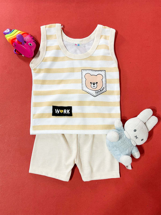 3Mth - 9Mth Beige Sandow Suit For Newborns HG NBS733