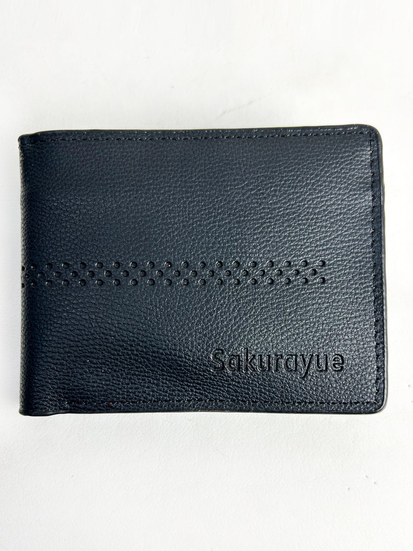 Black Syn-Leather Wallet For Men MW34