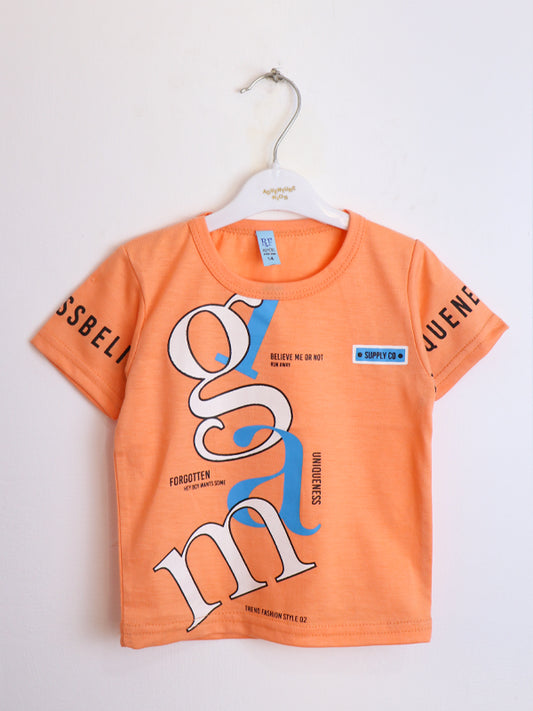 ATT Boys T-Shirt 1 Yrs - 4 Yrs GM Orange