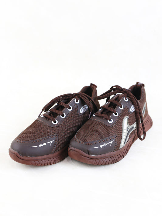 BS44 Boys Lace Shoes 8Yrs - 12Yrs Brown