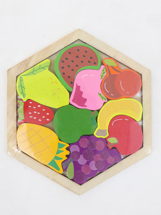 Wooden Fruits Decorative Art Jigsaw Puzzle for Kids