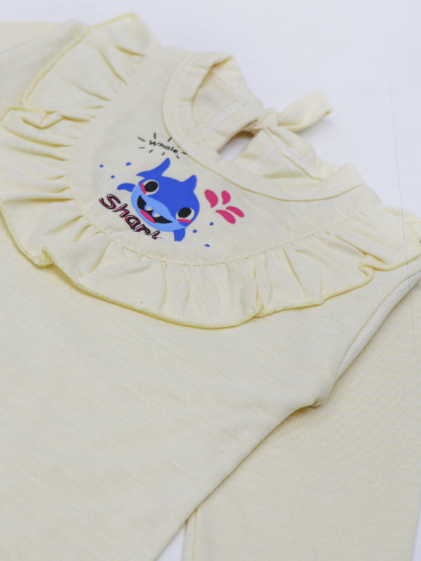 NBYS01 HG Newborn Baby Suit 3Mth - 9Mth Shark Yellow