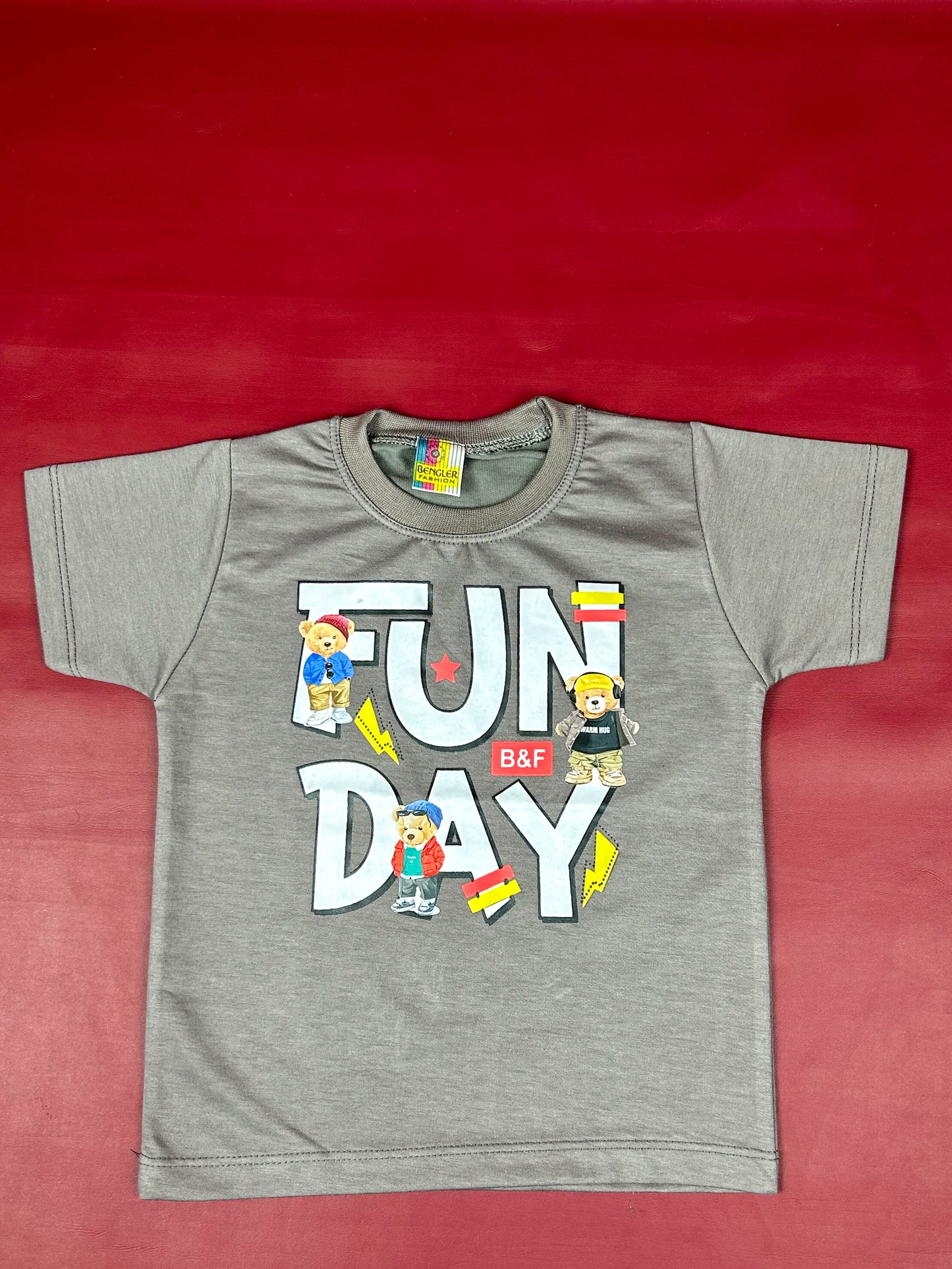 1Yr - 4Yrs Fun Day Grey Suit For Kids BS254