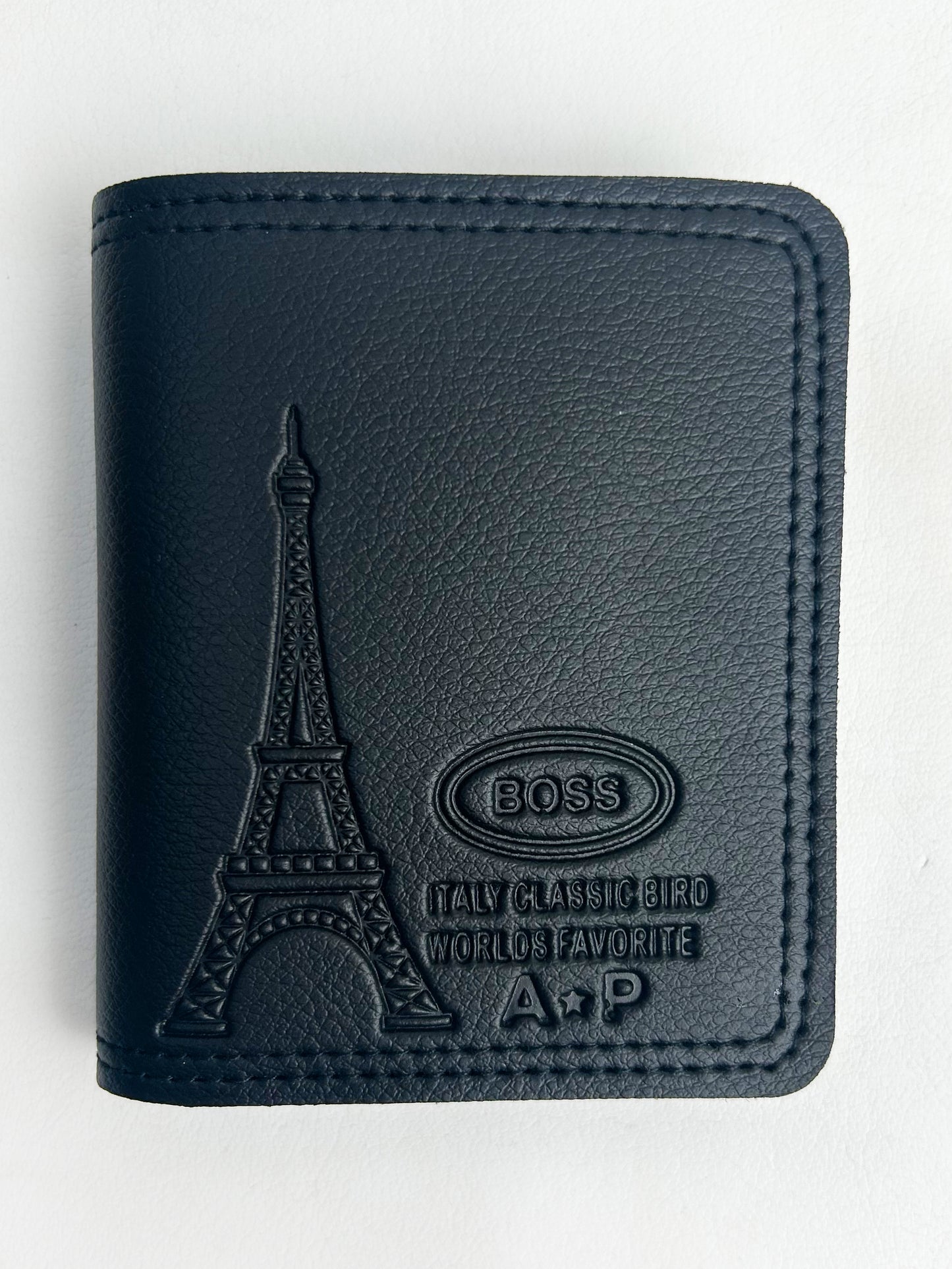 Black Syn-Leather Wallet For Men MW09