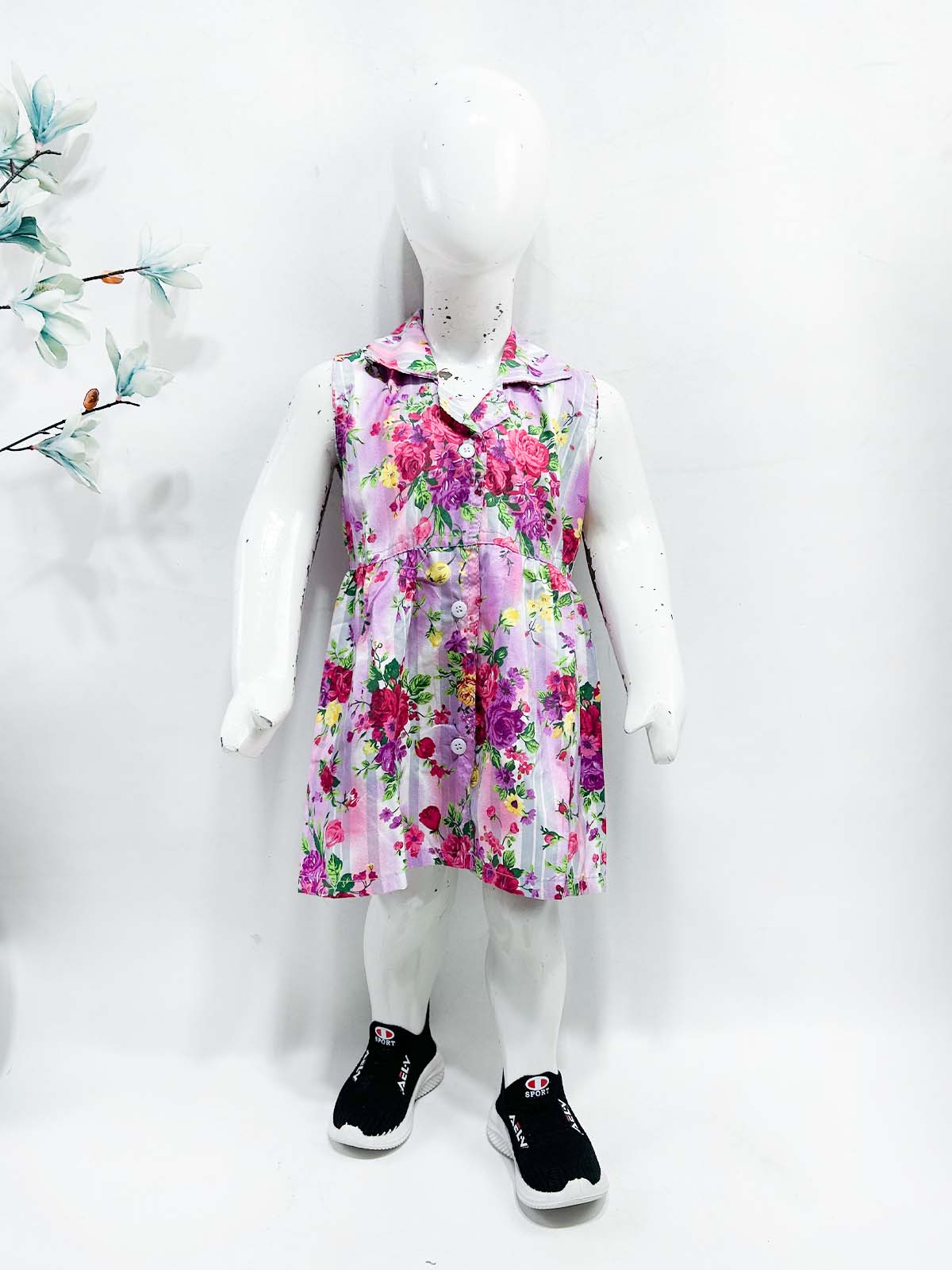 1Yr - 9Yrs Purple Frock For Girls NG GF46