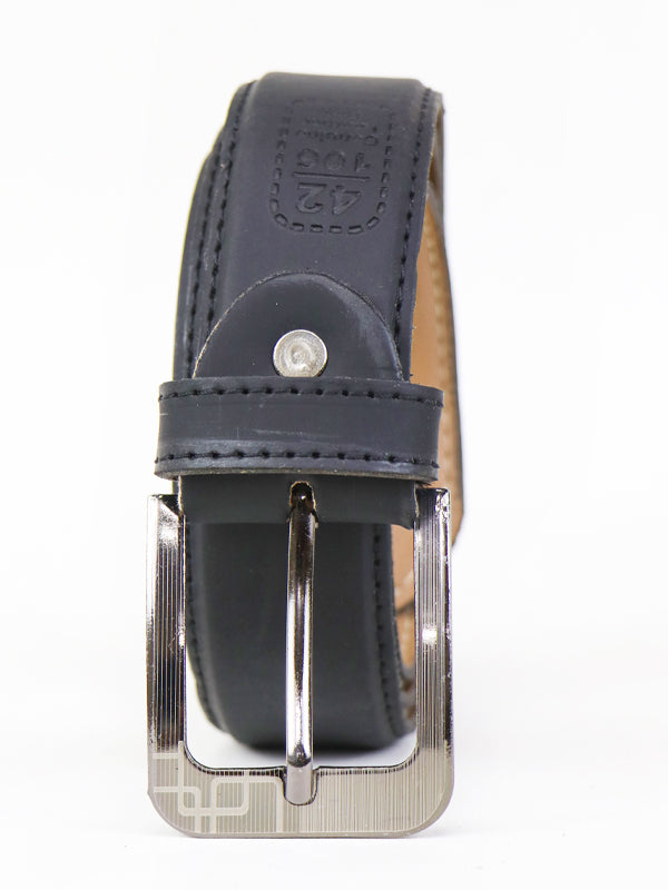 Classic Men's Leather Belt Quartz Gray