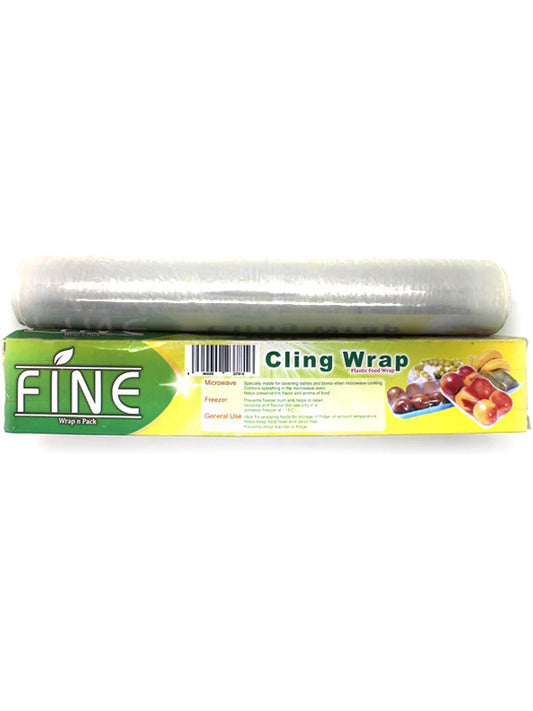 Fine Cling Film Plastic Food Wrap Roll 100SQ.FT