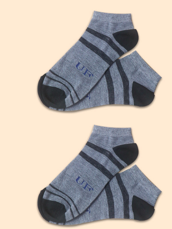 Pack Of 2 Multicolor Ankle Socks for Men MS15