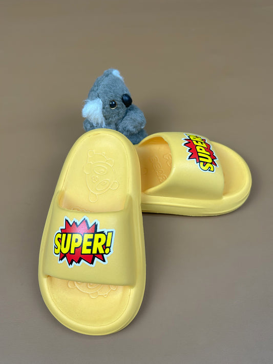 Beige Casual Soft Slippers for Kids KS16