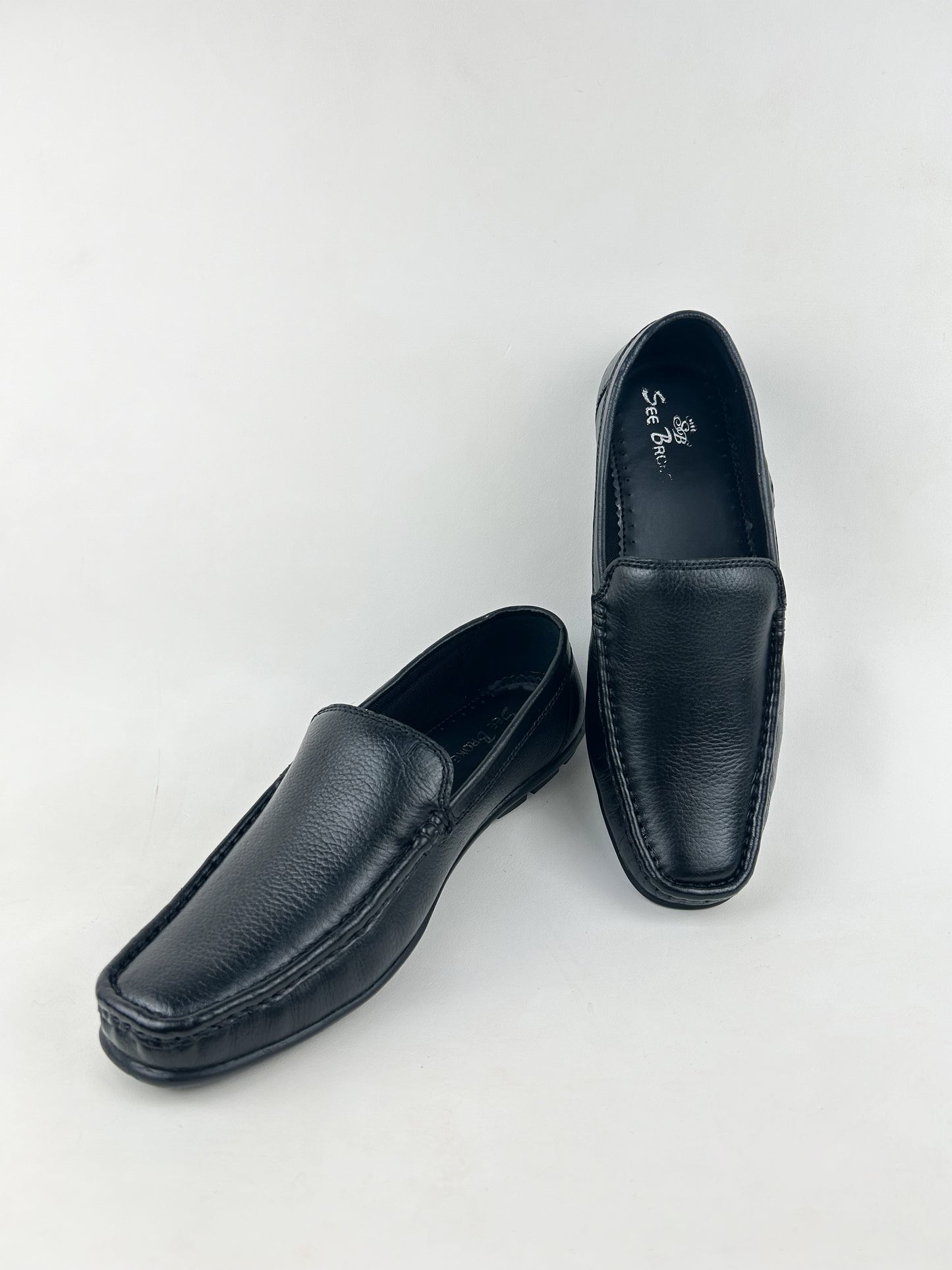 Black Leather Formal Shoes For Men MS91