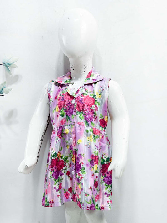 1Yr - 9Yrs Purple Frock For Girls NG GF46