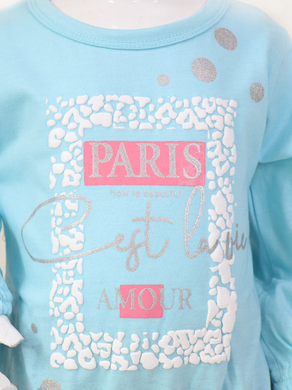 GS02 SK Girls Suit 1Yr - 4Yr Paris Sky Blue