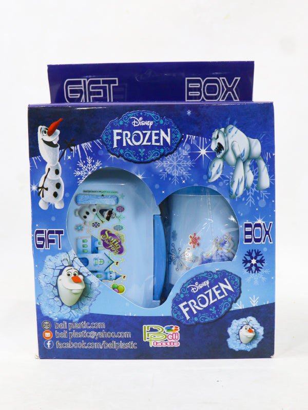 Kids Lunch Box & Water Bottle Frozen Gift Box 01