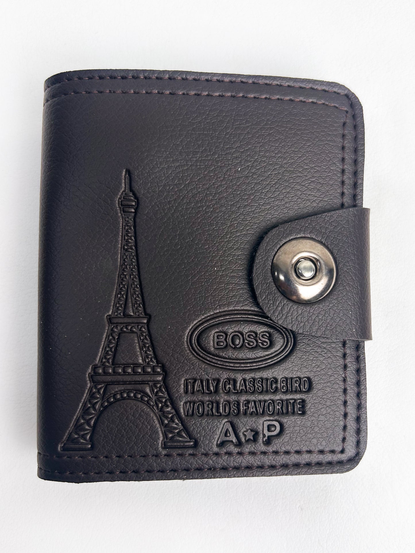 Black Syn-Leather Wallet For Men MW08