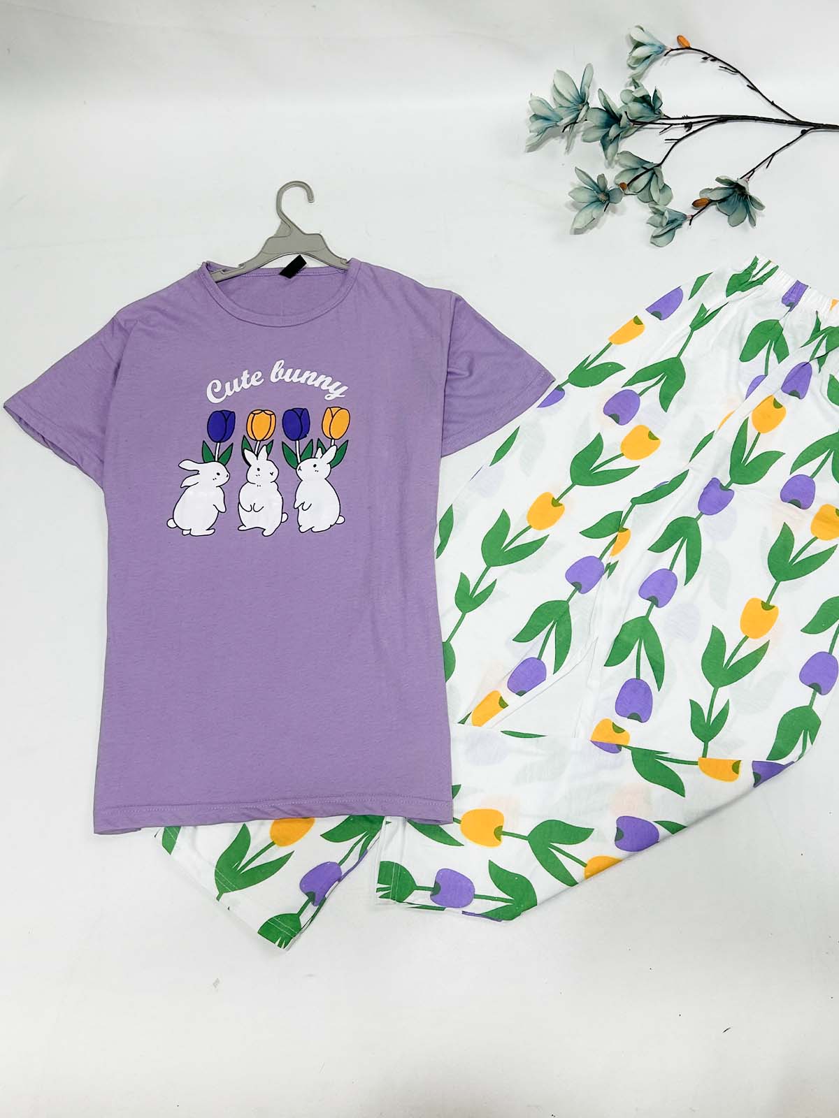 Purple Night Suit For Womens / Girls SN WNS55
