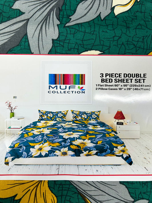 3pc Double Bed Sheet BS51