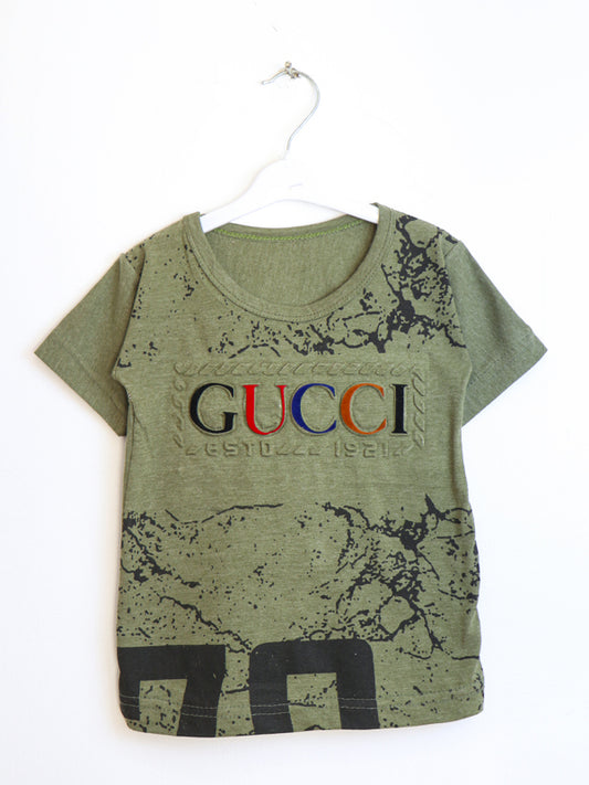 TB01 Boy T-Shirt 3 Yrs - 8 Yrs Gucci Green