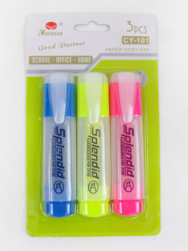 Splendid Set of 3 Highlighters