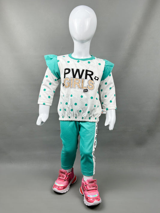 1Yr - 4Yrs PWR Turquoise Suit For Girls SK GS109