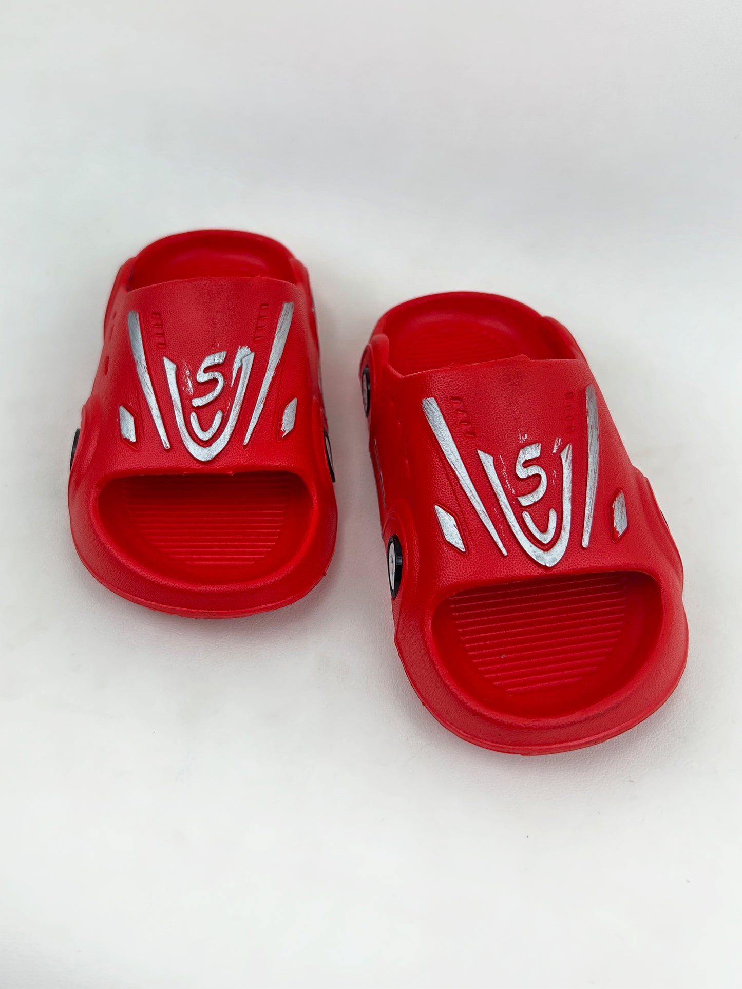 Red Casual Soft Slippers for Kids KS09